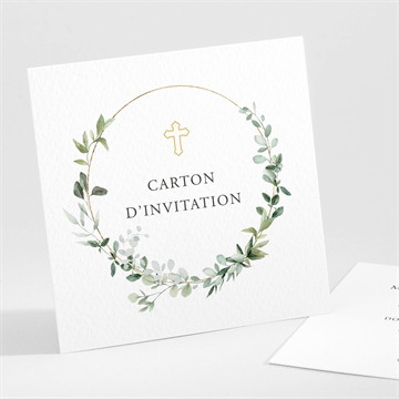 Carton d'invitation mariage sacré