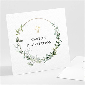 Carton d'invitation mariage sacré