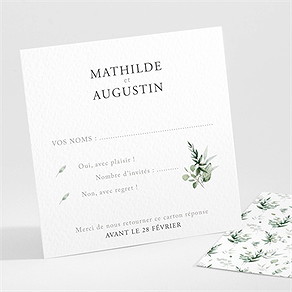 Carton réponse mariage sacré