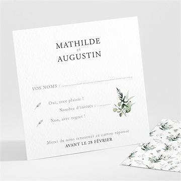 Carton réponse mariage sacré