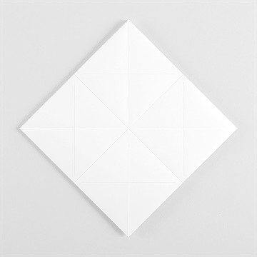 Carte de voeux professionnel vierge cocotte - Intérieur de la cocotte pliée