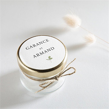 Sticker mariage ronde fleurie - Mise en situation