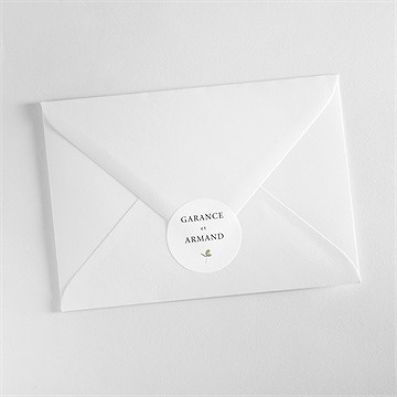 Sticker mariage ronde fleurie - Mise en situation