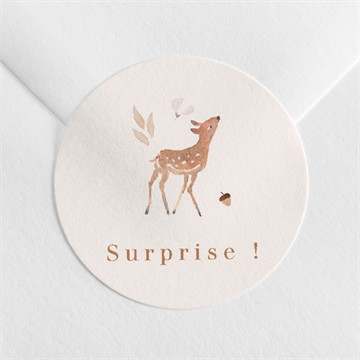 Sticker naissance ronde de la forêt