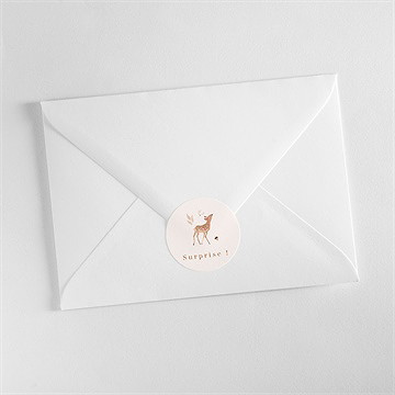 Sticker naissance ronde de la forêt - Mise en situation