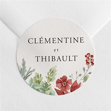 Sticker mariage jardin fleuri