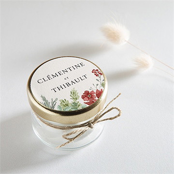 Sticker mariage jardin fleuri - Mise en situation