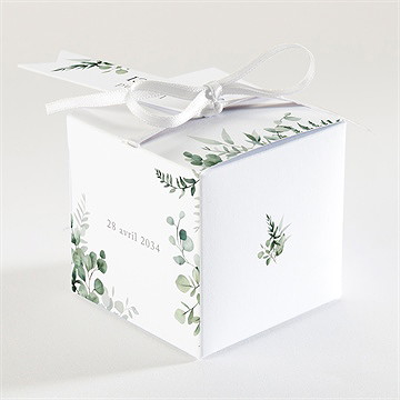 Boîte de dragées mariage sacré - Dos de la boîte