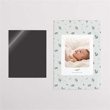 Faire-part naissance petits pictos duo - Dos du faire-part