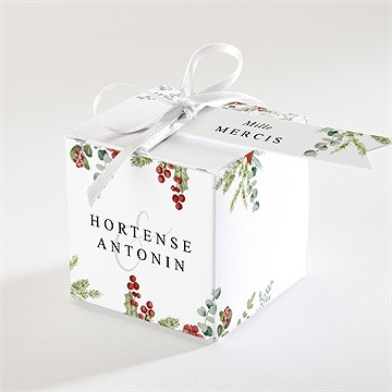 Boîte de dragées mariage douce subtilité