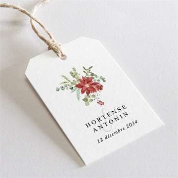 Etiquette mariage douce subtilité carré plié