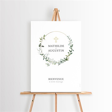 Panneau bienvenue sacré - Mise en situation