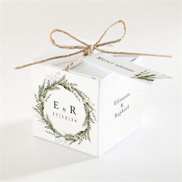 Boîte à dragées - cube