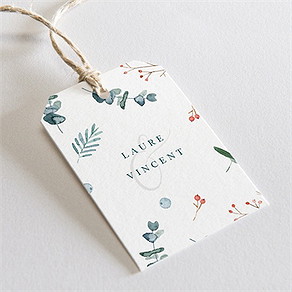 Etiquette mariage hivernal