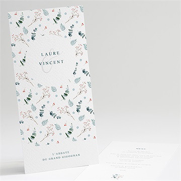 Menu mariage hivernal