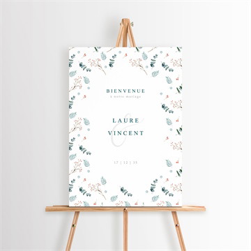 Panneau bienvenue hivernal