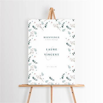 Panneau bienvenue hivernal