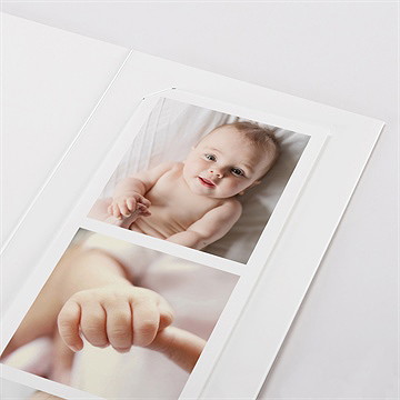 Faire-part naissance ronde de la forêt photomaton - Détail du faire-part