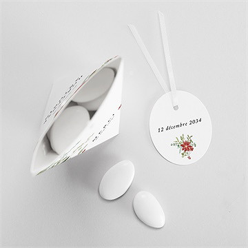 Boîte de dragées mariage douce subtilité étui - Intérieur de la boîte