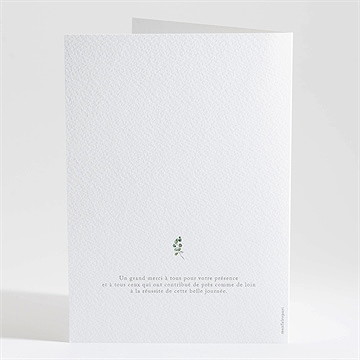 Livret de messe mariage sacré - Dos du livret