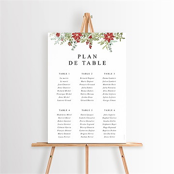 Plan de table mariage douce subtilité