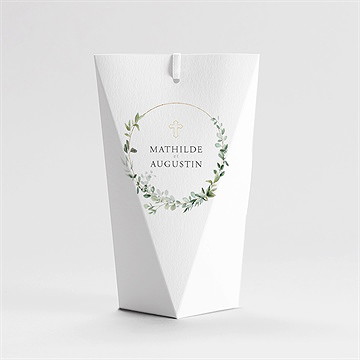 Boîte de dragées mariage sacré étui - Dos de la boîte