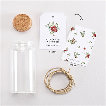 Mignonette mariage douce subtilité étiquette - Vue d'ensemble