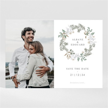 Save the Date mariage c'est noël !