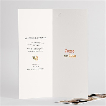 Remerciement mariage hippie chic - Détail de l'intérieur