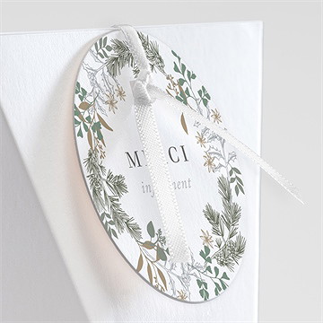 Boîte de dragées mariage c'est noël ! étui - Détail de la boîte