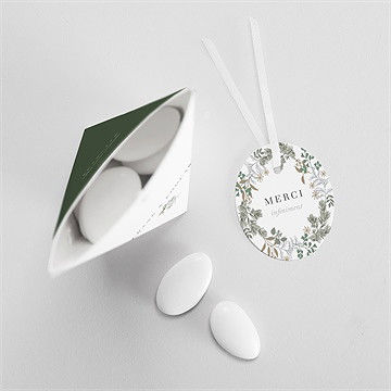 Boîte de dragées mariage c'est noël ! étui - Mise en situation