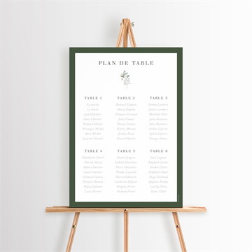 Plan de table mariage c'est noël !
