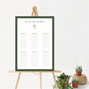 Plan de table mariage c'est noël ! - Mise en situation