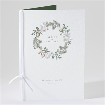 Livret de messe mariage c'est noël !