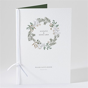 Livret de messe mariage c'est noël !