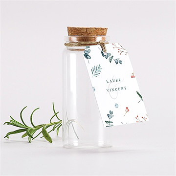 Mignonette mariage hivernal étiquette