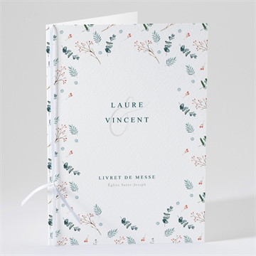 Livret de messe mariage hivernal