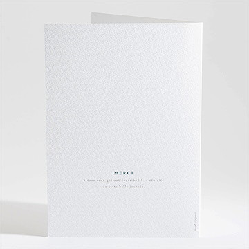 Livret de messe mariage hivernal - Dos du livret