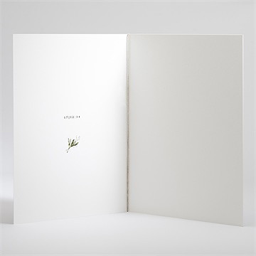 Livret de messe mariage couronne d'hiver - Intérieur du livret