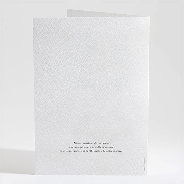 Livret de messe mariage couronne d'hiver - Dos du livret