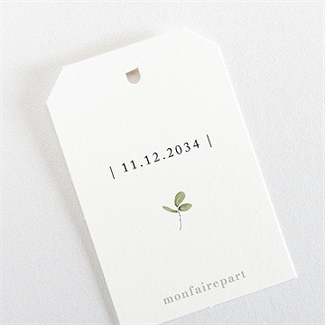 Etiquette mariage ronde fleurie - Dos de l'étiquette