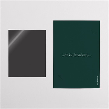 Remerciement mariage orange de noël - Dos du remerciement