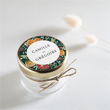 Sticker mariage orange de noël - Mise en situation