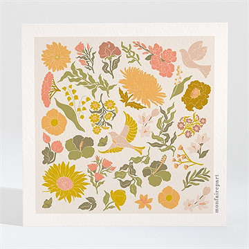 Save the Date mariage hippie chic - Dos de la carte