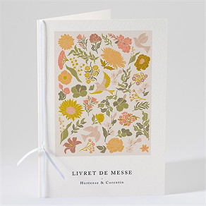 Livret de messe mariage hippie chic