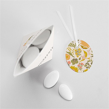 Boîte de dragées mariage hippie chic étui - Mise en situation