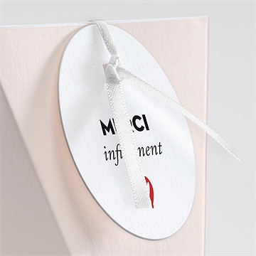 Boîte de dragées mariage coeur étui - Détail de la boîte