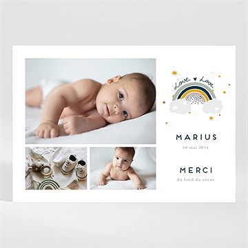 Remerciement naissance arc-en-ciel