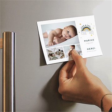 Remerciement naissance arc-en-ciel - Mise en situation