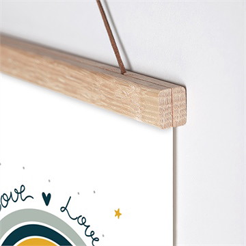 Affiche naissance arc-en-ciel - Détail de l'affiche